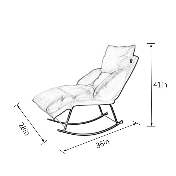 Latitude Run® Metal Rocking Chair Wayfair